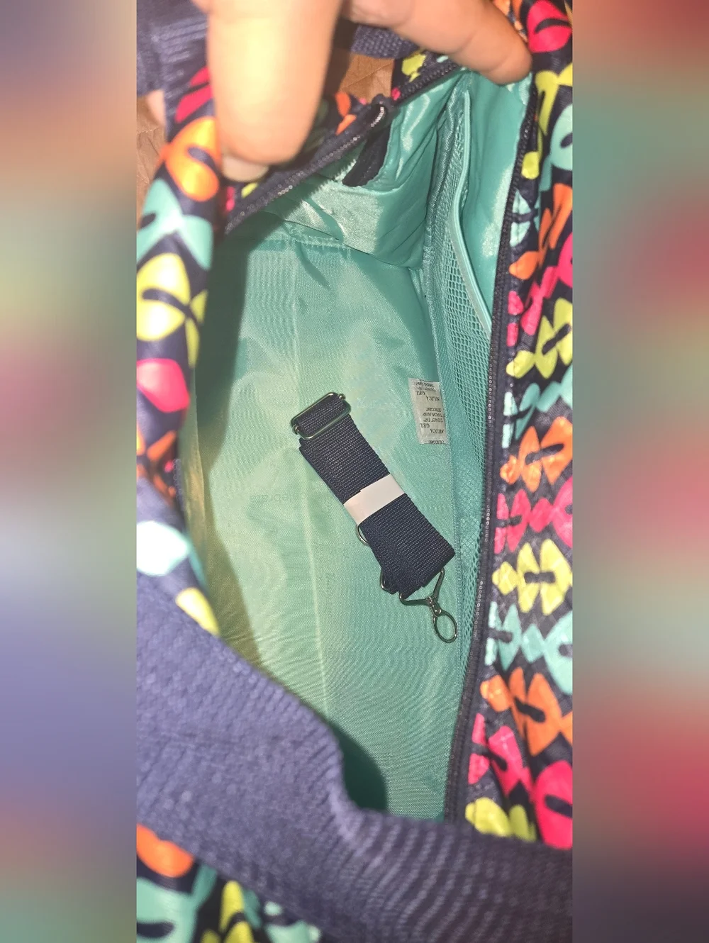 thirty-one Multicolor Geometric Tote with Black Straps - Picture 11 of 12